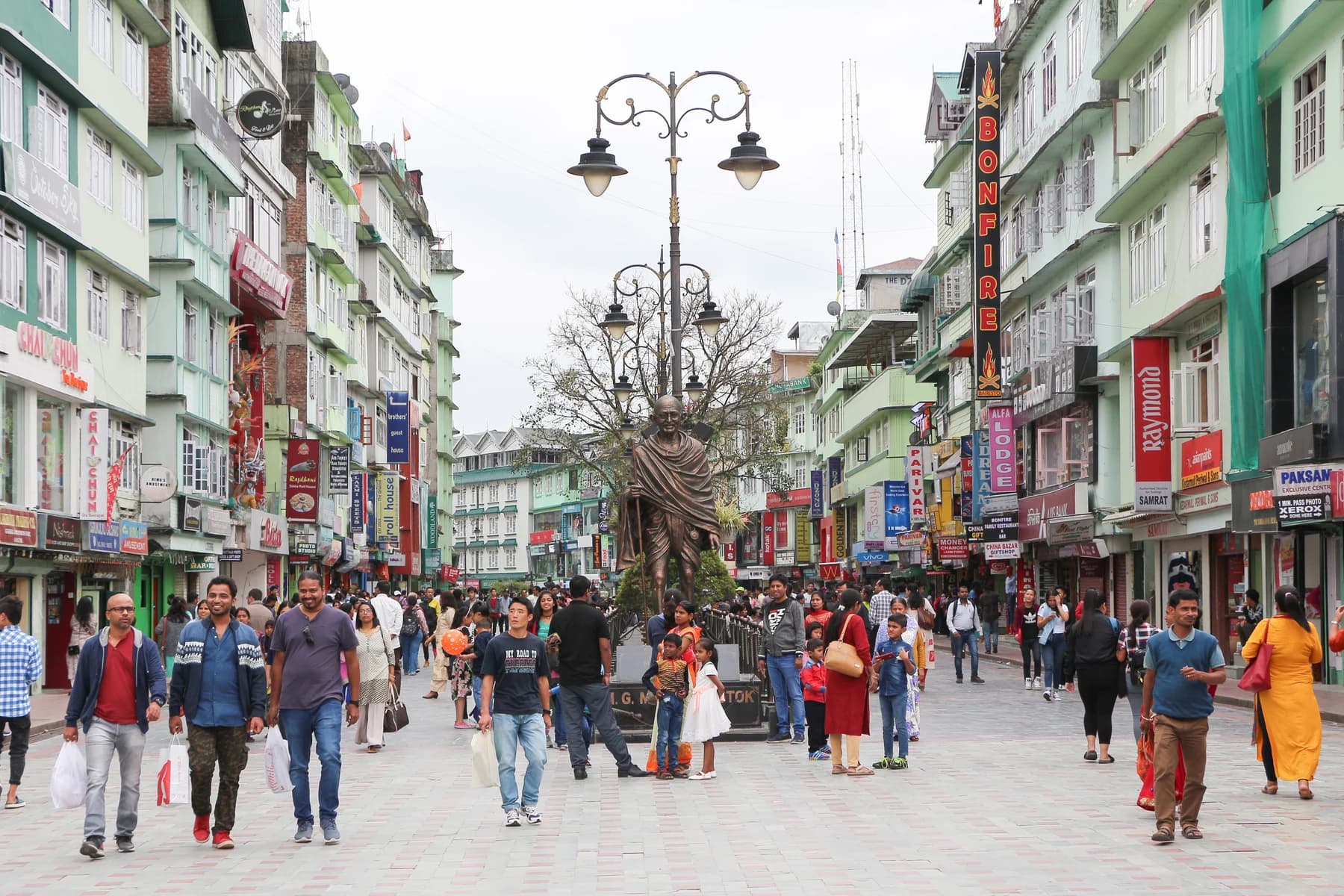 MG Marg in Gangtok