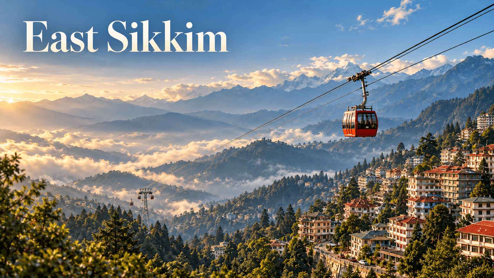 East Sikkim — Misty Sunrise destination poster supplied by MVMT