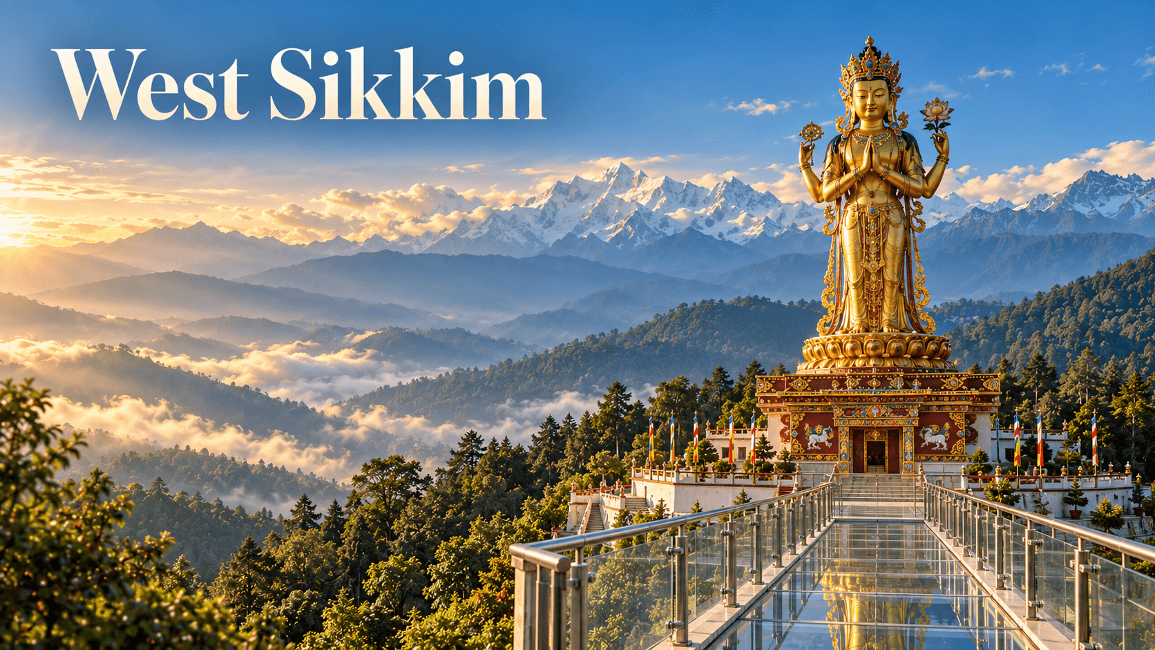 West Sikkim — Chenrezig Skywalk destination poster supplied by MVMT